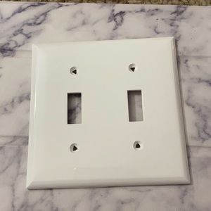 Duo light switch cover